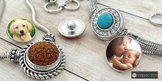 Snap Jewelry Ginger Charm Bracelet 9 inch Adjustable Antique Band
