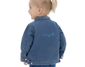 I'm the Future, Embroidered, Environmentally Friendly, Organic Baby Jean Jacket