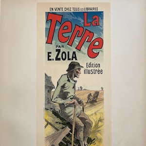 La Terre-Original 1897 French Stone Lithograph From the Maitres De L&#39;Affiche (Plate No. 69)