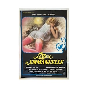 Lettere a Emmanuelle (1976) Original Italienisches Zweiteiler Filmplakat (Keine Reproduktion)