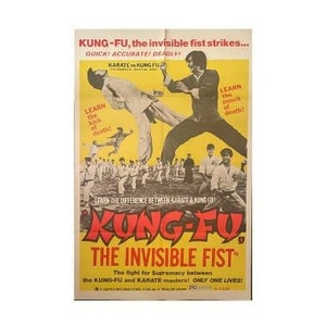 Kung-Fu the Invisible Fist  (1972) Original US One Sheet Movie Poster-Not a Reproduction