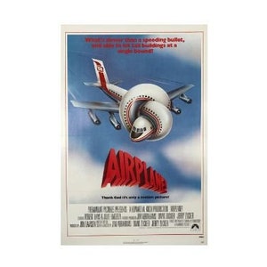 Airplane! (1980) Original One Sheet Movie Poster Linen Backed (Not a reproduction)