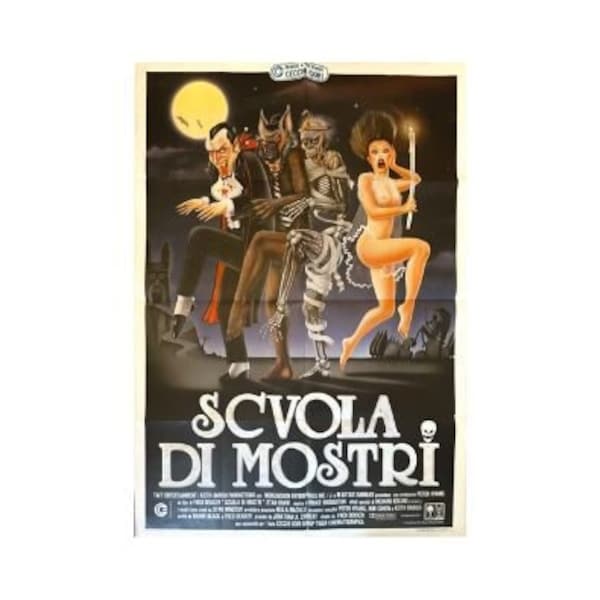 The Monster Squad (1988) Original Italian Two Sheet Movie Poster (Not a reproduction)