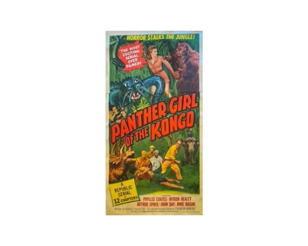 Panther Girl of the Kongo ポスター 1955年 Panther Girl of the Congo (1955) Original Linen Backed Movie