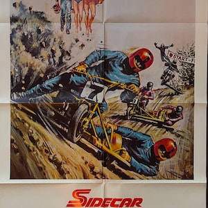Sidecar Racers (1975) original US one sheet movie poster (not a reproduction)