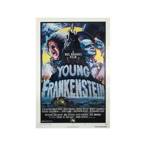 Young Frankenstein (1974) Original Vintage One Sheet Movie Poster Linen Backed (Not a reproduction)