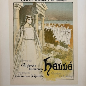 Original Vintage Poster Designed by Theophile Steinlen Printed C. 1896 (Over 120 Yrs Old) Maitres De L&#39;Affiche Plate 34