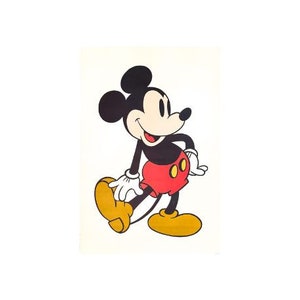 Walt Disney&#39;s Mickey Mouse Original Vintage 1960s Springbok Poster (not a reproduction)