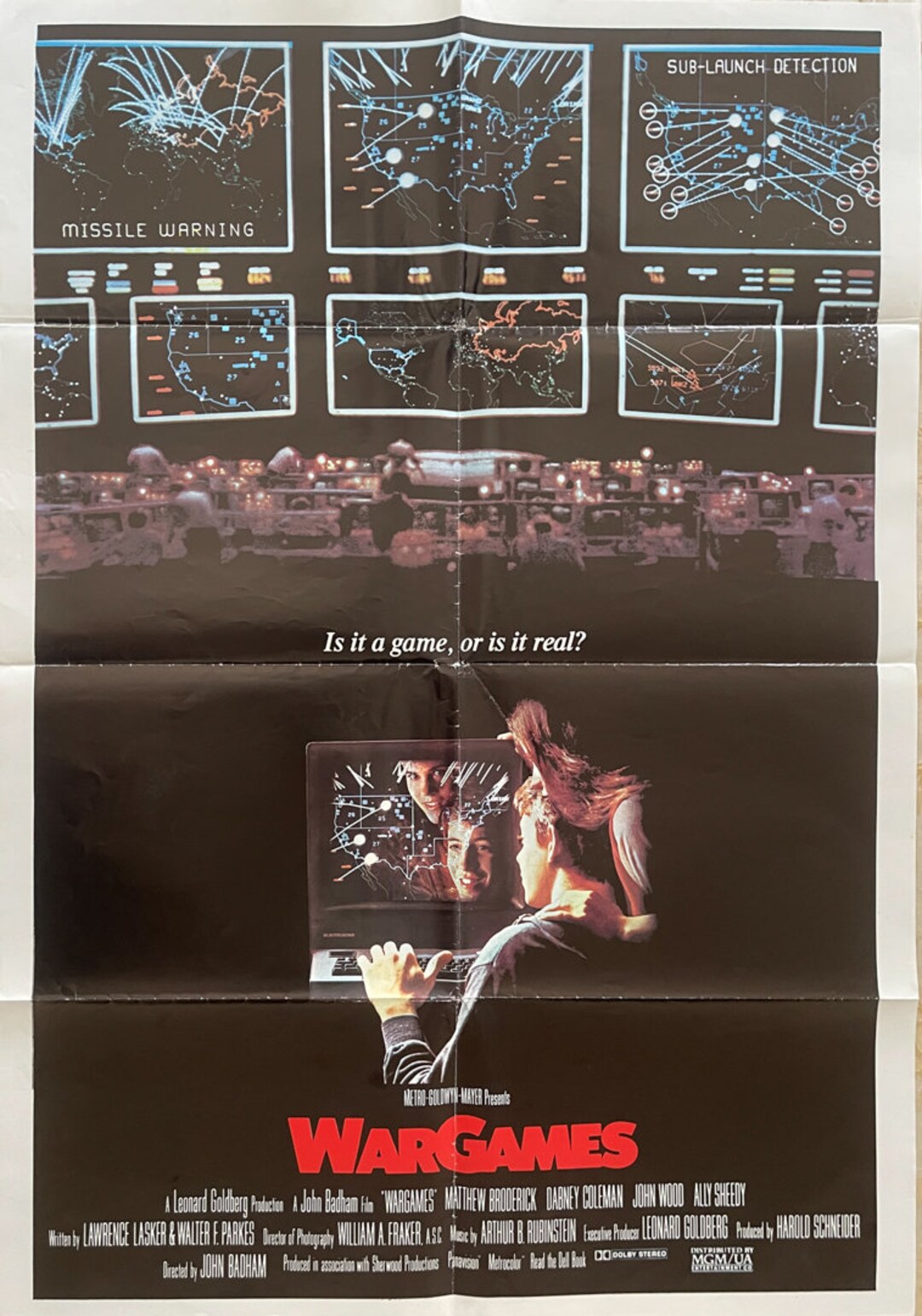 War Games (1983) Movie Poster: Original Lebanese One Sheet - Etsy