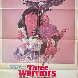 Drei Krieger (1977) originales One Sheet Filmplakat (keine Reproduktion)