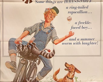 Original 1969 Rascal One Sheet Movie Poster, Walt Disney, Bill
