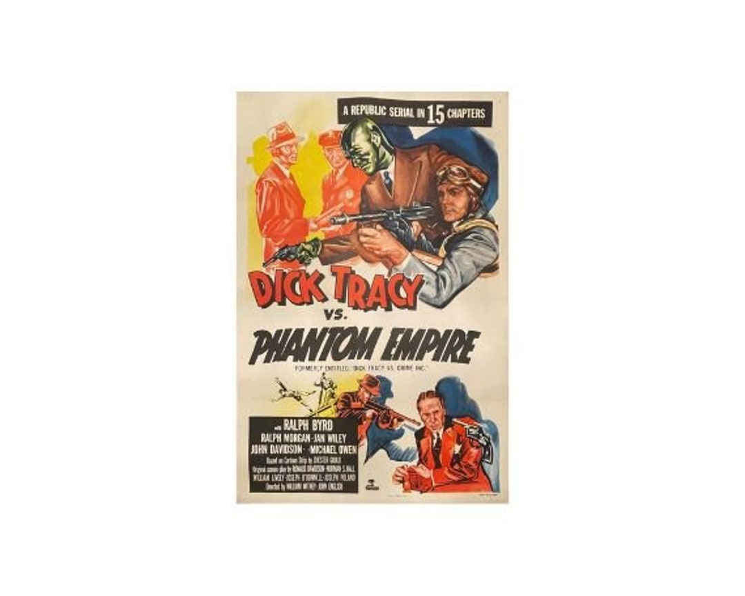 Dick Tracy Vs. the Phantom Empire (1952) Original US One Sheet Movie ...