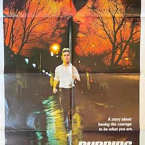Running (1979) con Michael Douglas, locandina originale del film su un foglio (non una riproduzione)