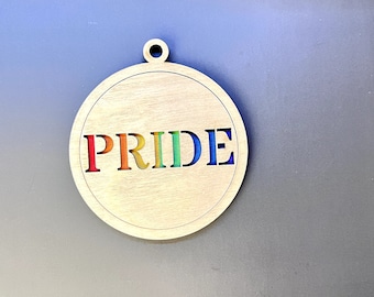Lasercut Pride Wooden Ornament Models Jewelry Vector Pack SVG DXF Files