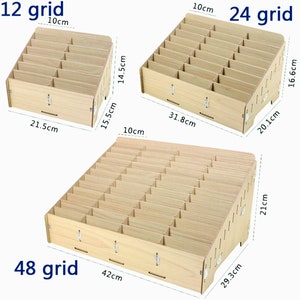 Open Grid Phone Rack Lasercut Wooden Phone Rack, 48 Cell Classroom Phone Holder 3 Mm Plan ...