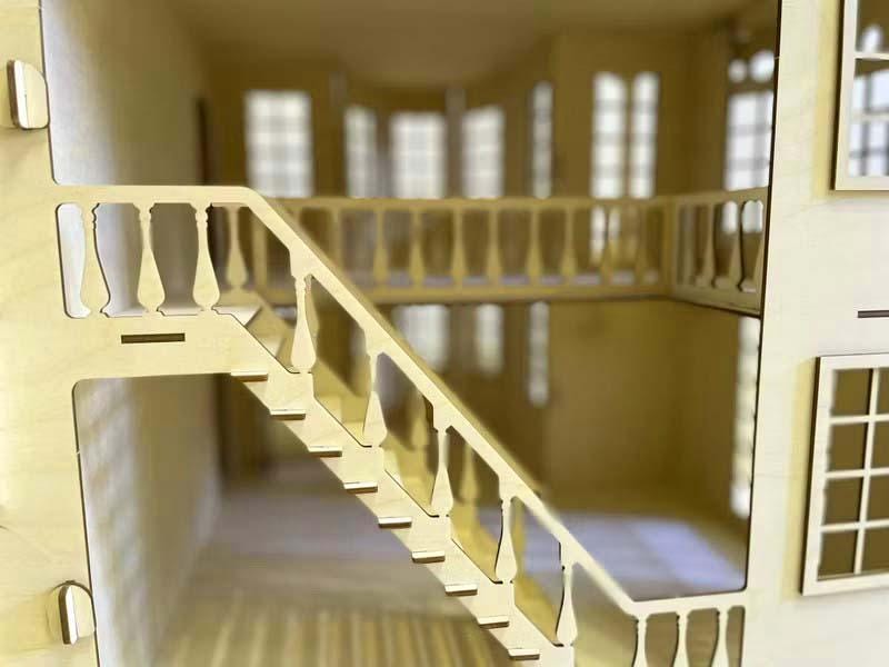 Castle Dollhouse Model | Laser Cut DIY Kit | 3 Mm SVG DXF Cdr Pdf Files ...