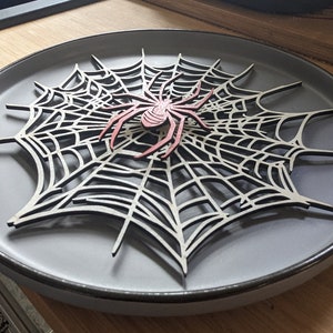 Laserskuren spindelnätsmodell DIY-byggsatsplan DXF SVG-filer