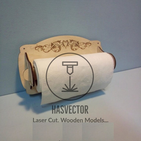 Lasercut Toilet Paper Roll Model Wooden Home Crafts 4 Mm Plan Etsy