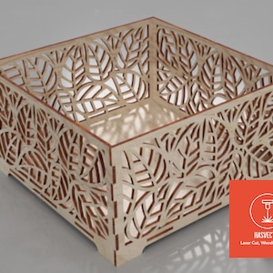 Laser Cut Serviettenhalter Dekorativer Holz Schreibtisch Organizer Für Küche 3 mm SVG Datei