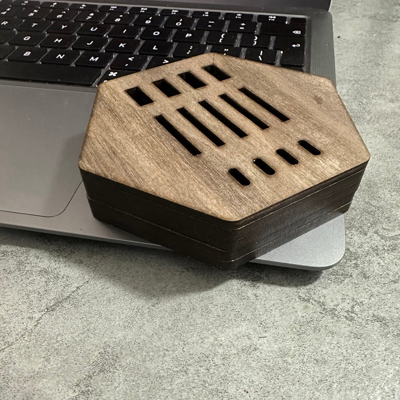 Lasercut Desk Organizer Wooden USB Holder SD Card Holder Model SVG Dxf ...