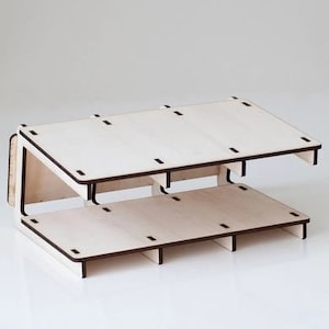 Lasercut Wooden Laptop Stand Model 4.5 mm Plan SVG DXF Files