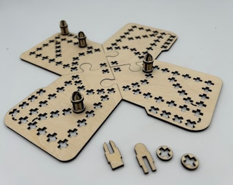 Lasercut Dog Board Game 3 mm Plan SVG DXF Files