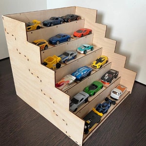 Lasercut auto Display 3D houten plank Model 3 mm Plan SVG DXF-bestanden