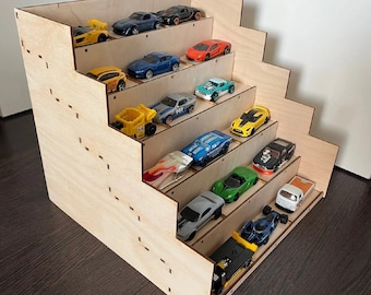 Lasercut Car Display 3D Estante de madera Modelo 3 mm Plan SVG DXF Archivos