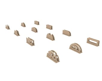 Lasercut Napkin Holder Set (12 Models) Decorative Wooden Home Crafts 3 mm Plan SVG DXF Files