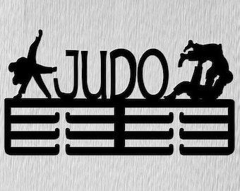 Laser Cut Judo Medal Display Medal Hanger Metal Wooden Medal Holder SVG File