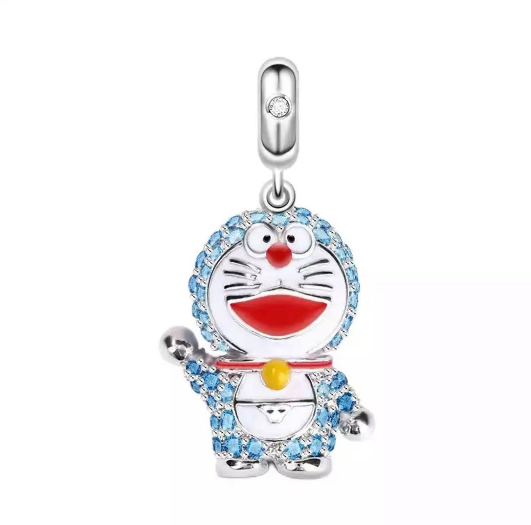 Doraemon Pandora Style Charm Jewelry Gift 925 Sterling Silver Etsy