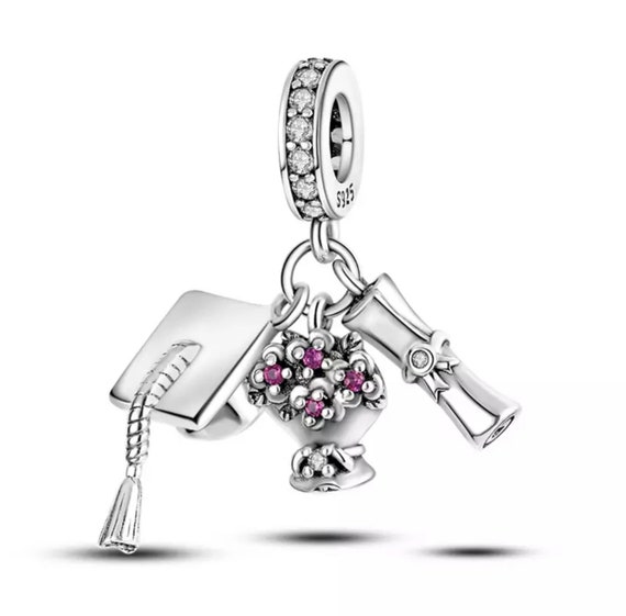 Graduation cap pandora charm sale