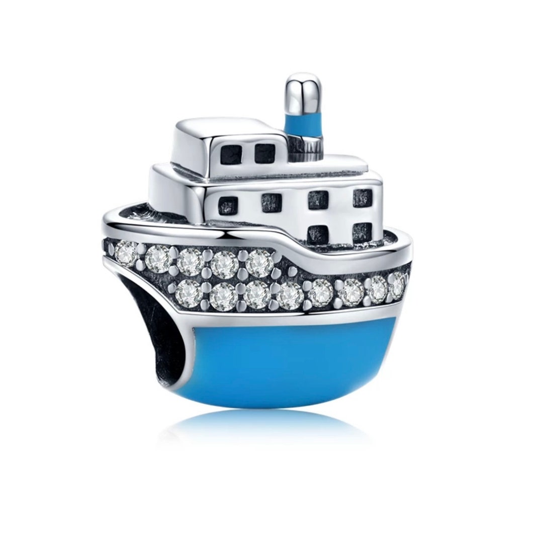 Cruise Ship Charm Boat Charm Pandora Style Charm Gift Etsy