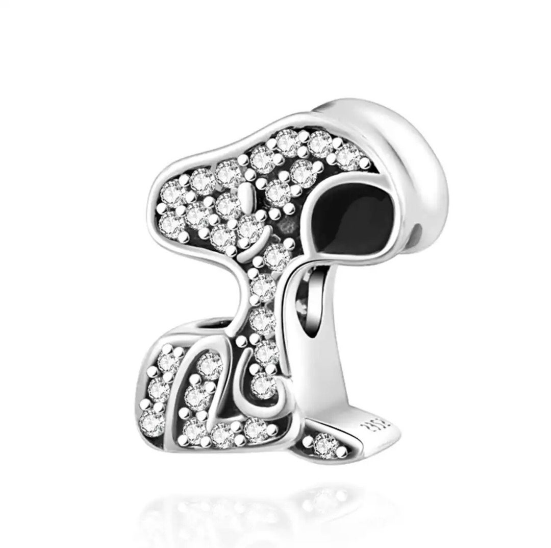 Silver Snoopy Pandora Style Charm Snoopy Jewelry Gift 925 Etsy UK