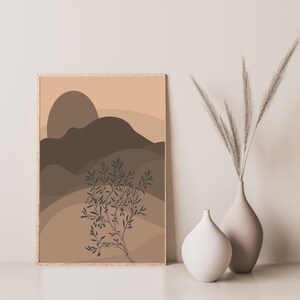 Bohemian Horizon Abstract Downloadable Printable Digital Art