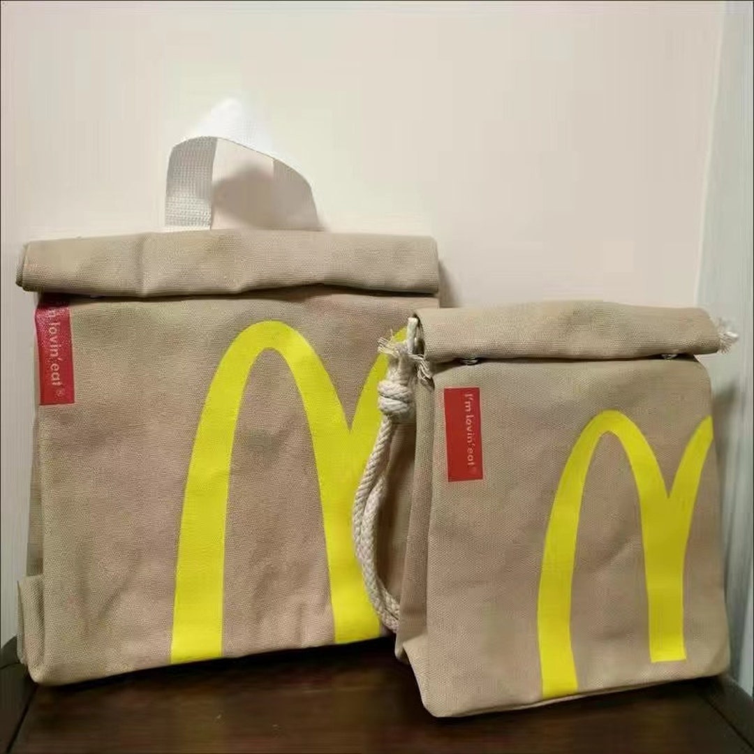 Mcd's Fast Food Themed Shoulder or Backpack Canvas Bags Etsy