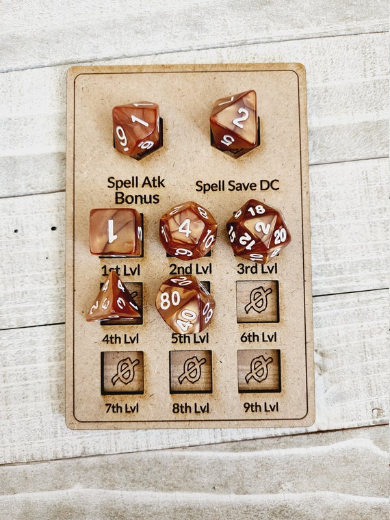 Dnd Spell Tracker / Dungeons and Dragons Fun / Dice and | Etsy