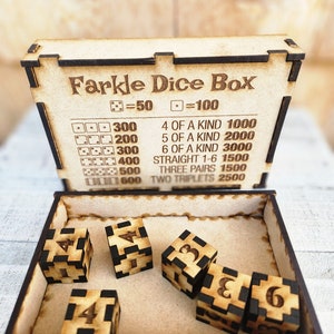 Fun dice game/ Family Board Game/ Game ideas / Small portable games/ Farkl e Inspired Board game