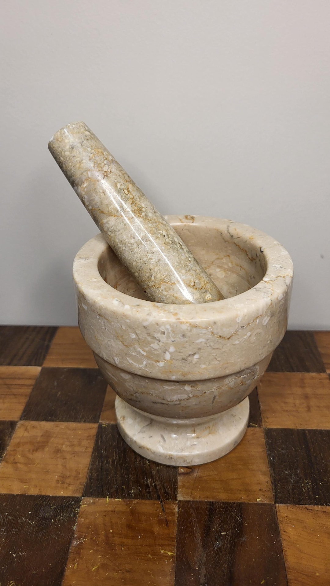 Vintage Onyx Pestle and Mortar - Etsy