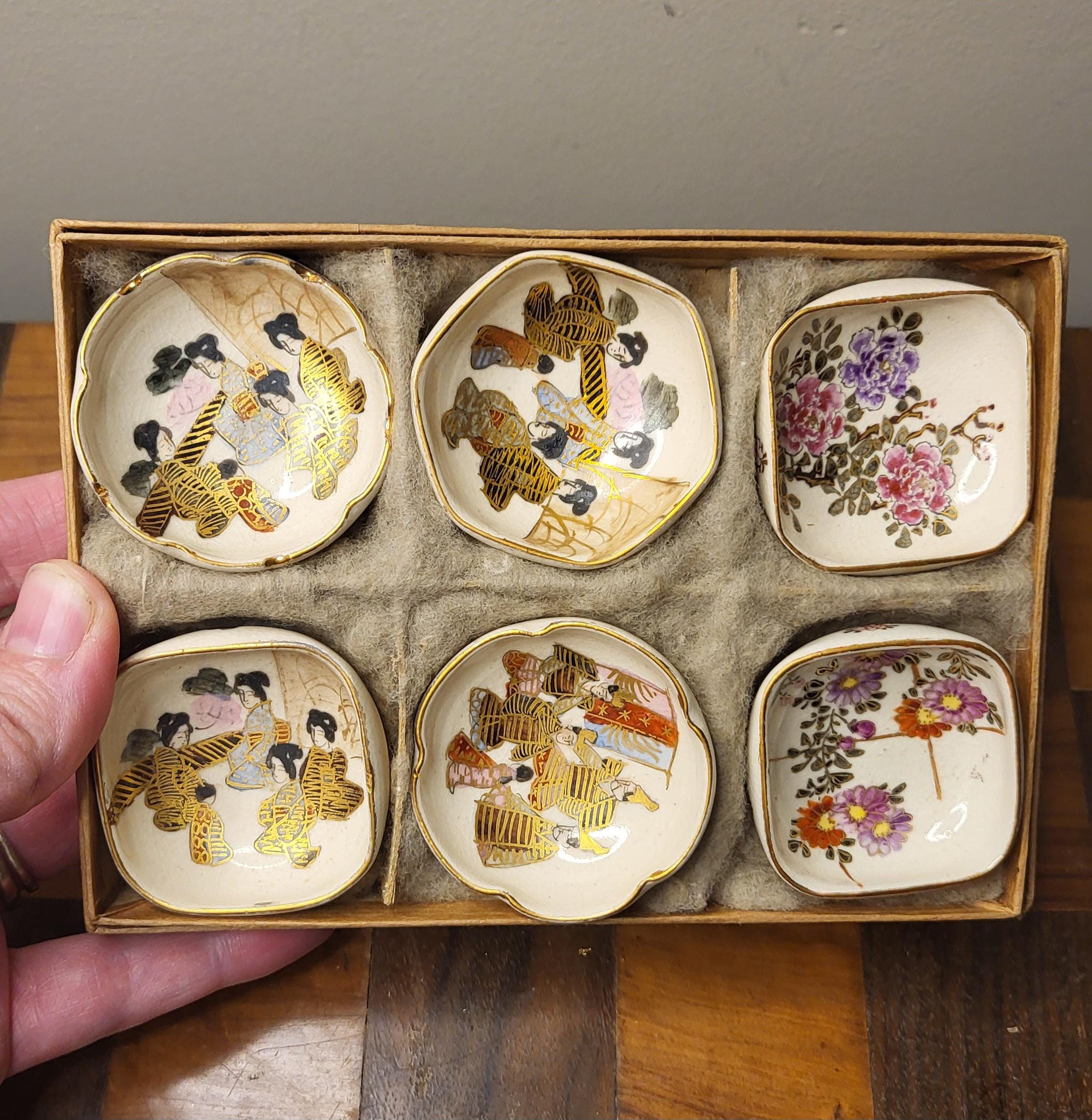 イギリス　アンティーク　IMARI イマリ　花柄陶磁器プレート 6枚セット Imari china - Etsy 日本