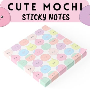 Cute Mochi Post-it® Note Pads | Cute Sticky Notes | Anime Sticky Notes | Japanese Style | Notepad | School Supplies