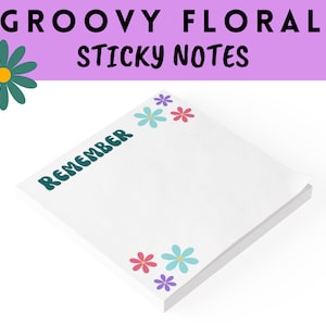 Sticky Notes | 4x4 | Groovy Sticky Notes | Post-it® Notizblöcke | Organisation | Schul- und Bürobedarf
