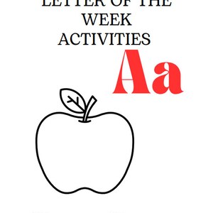 Aprender sobre la letra A, reconexión de letras, escritura a mano, calco, actividad semanal para aprender sobre la letra A, hoja de trabajo para niños, color para niños
