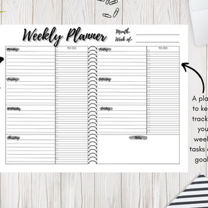 Daily Printable Planner, Weekly Printable Planner, Weekly to Do Planner ...