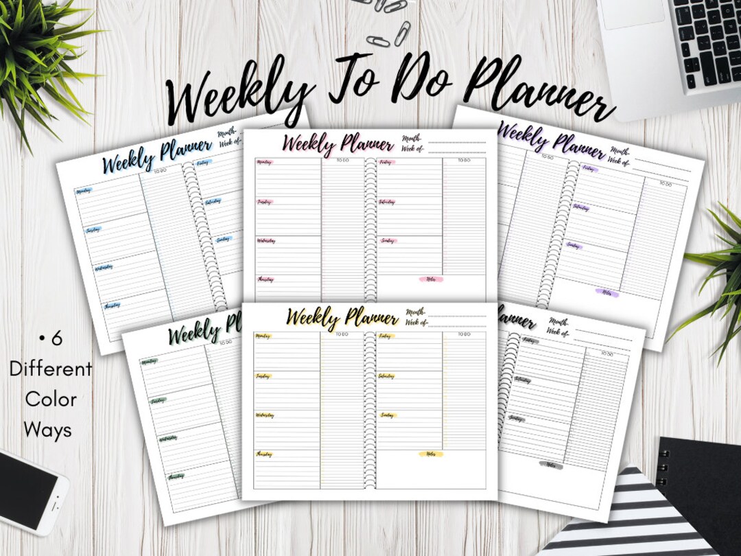 Daily Printable Planner, Weekly Printable Planner, Weekly to Do Planner