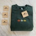 Halloween Pumpkins Embroidered Sweatshirt 