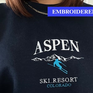 Aspen Sweatshirt Crewneck Embroidered 
