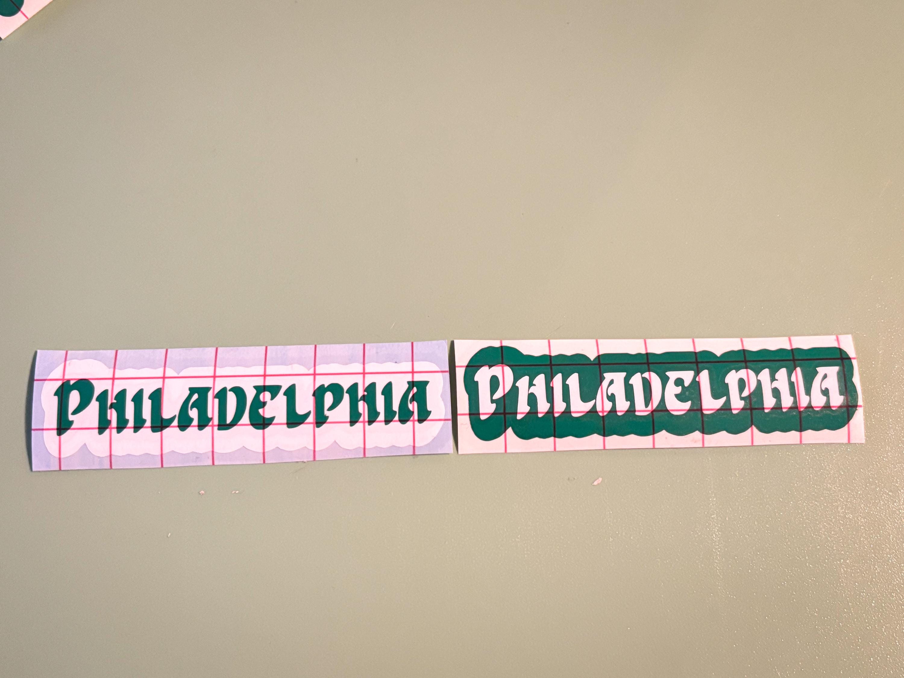 Philadelphia Sticker Philadelphia Sticker Philadelphia Eagles Vinyl Sticker Kelly Green ...