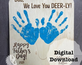 Love You DEERLY Vatertagsdatei - SVG - Laser Ready