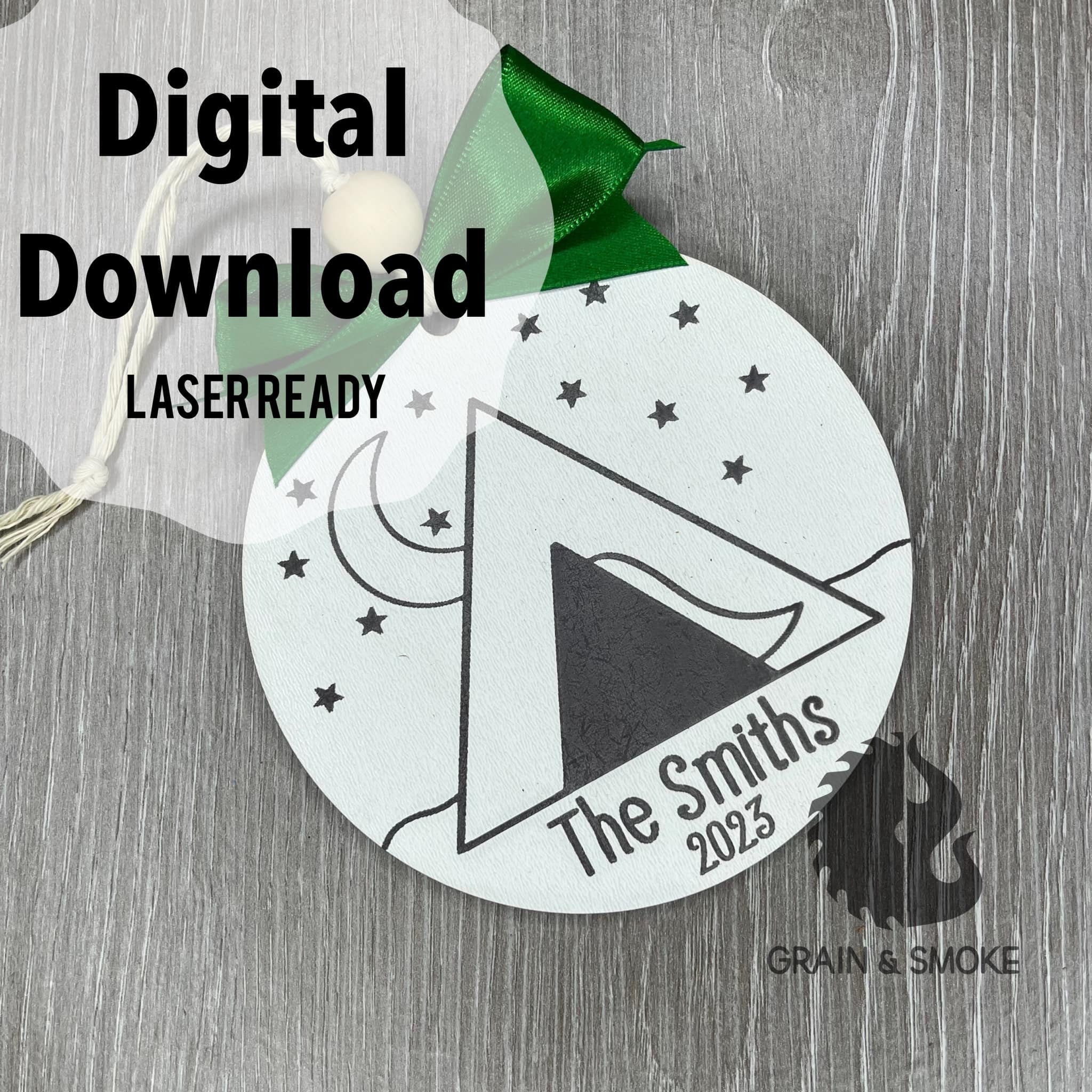 Tente Camping Ornement-Laser Ready